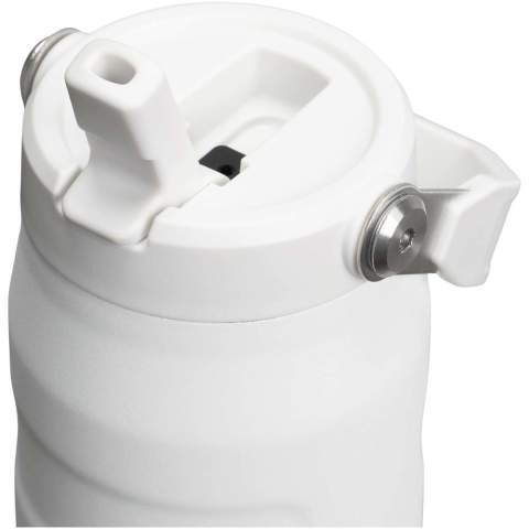 The 700 ml IceFlow™ 2.0 water bottle features advanced AeroLight™ technology, making it 33% lighter than standard stainless-steel bottles. Its featherweight spun-steel insulation keeps your water ice-cold for hours, making it ideal for workouts or daily hydration. The folding handle allows for easy carrying, perfect for grabbing on the way to a yoga class. The flip straw lid features a larger opening and a built-in straw for quicker hydration—just flip it open to sip and snap it shut when you’re done. The spout can be removed for a deeper clean, ensuring fresh-tasting water every time.
