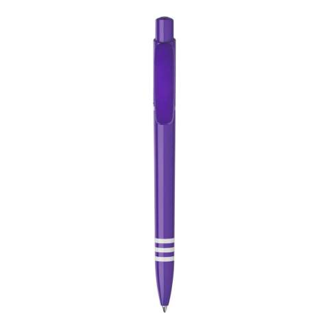 De Tropic Colour balpen in hardcolour heeft een groot drukoppervlak op zowel de clip als de barrel. Met een gekleurde barrel, drukker en een gekleurde clip. De barrel bevat drie wit gekleurde ringen. Inclusief een drukmechaniek en een blauw schrijvende Jumbo vulling. De pen is gemaakt van ABS kunststof, geproduceerd in Europa. Kleur combinaties voor deze pen zijn mogelijk vanaf 5.000 stuks.