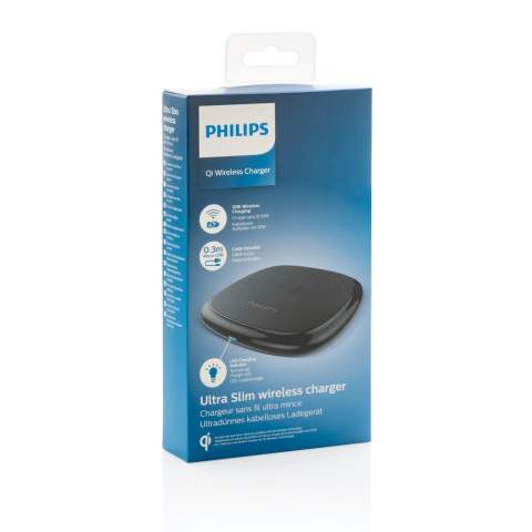 Philips ultra snelle 10W Qi draadloze oplader met LED-indicator. Het oplaadstation ondersteunt 10W snel en veilig opladen. Ingang: 5 V/2 A Draadloze uitgang: Uitgang: 5 W/7,5 W/10 W. Verpakt in Philips geschenkverpakking<br /><br />WirelessCharging: true