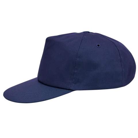 The promo cap is perfect during events as an affordable giveaway. As the cap consists of five panels, it lends itself perfectly to large print prints. The cap features a plastic snapstrap. 