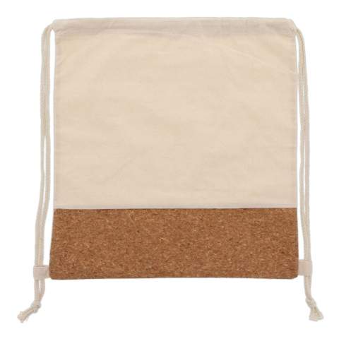 Sac en jute et coton, adapté au transport de vos affaires. Grâce au cordon de serrage attaché au sac, vous pouvez facilement le porter sur votre dos.