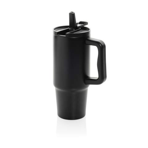Dieser 900ml-Becher mit schlankem Boden, der so in die meisten Getränkehalter passt, und einen komfortablen Griff für einfachen Transport bietet, ist die perfekte Balance zwischen Fassungsvermögen und Komfort. Ob Sie einen anstrengenden Arbeitstag hinter sich haben oder einen Wochenendausflug planen, Embrace hält Ihr Getränk dank seiner doppelwandigen, vakuumisolierten Konstruktion stundenlang auf der richtigen Temperatur. Er ist aus strapazierfähigem recyceltem Edelstahl gefertigt und verfügt über einen vollständig auslaufsicheren Schraubdeckel mit sicherem Klappverschluss – ein Strohhalm ist nicht erforderlich. Einfach greifen, trinken und los geht's. RCS-zertifiziert für eine transparente und zertifizierte Lieferkette von recycelten Materialien. Gesamtanteil an recyceltem Material: 68% bezogen auf das Gesamtgewicht des Artikels. BPA-frei. Nur Handwäsche.<br /><br />HoursCold: 15