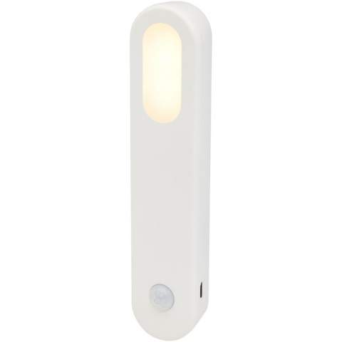 Sensa is a perfect light for indoor places like stairs, garage, kitchen, hallway, bathroom, basement, cloakroom, etc. to bring you and your family safety (never tripping in the dark any more) and convenience (no need to always turn on room lights). With a 1200mAh rechargeable battery built inside, you can also bring it on a camping trip. 3 lighting modes: “ON” Mode - constant on at night; "OFF" Mode - light turned off; “AUTO” Mode - turn on automatically when motion is detected. The motion sensor range is max 3 metres within 120°, and the light turns off after 20 seconds of inactivity. 2800K soft warm light that won't hurt your eyes. Integrated with a magnet on the back for easy installation on a metal surface (additional metal plate is provided for non-metal surfaces). Delivered in a gift box made of sustainable material.