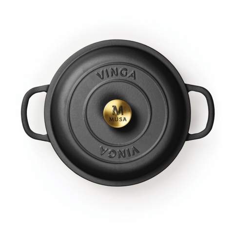 A versatile cast iron sauté pan suitable for a range of culinary applications. From frying to small casseroles or sauce dishes, this pan is also an excellent baking dish. With exceptional heat capacity, the pot boasts a thick base that minimises the risk of burning. The lid features small spikes that allow for gentle and even distribution of water vapour from condensation over the contents, making it a self-basting feature. The interior of the pan is coated with black enamel, featuring larger pores and a slightly rougher surface that over time fills with oil to create a non-stick patina akin to raw cast iron. This sauté pan is compatible with all types of hobs, including induction hobs.