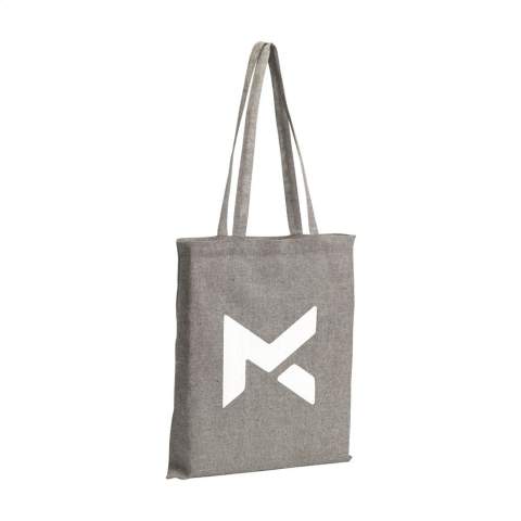 WoW! Sac shopping recyclé 100% en coton mélangé  (180 g/m²). Avec de longues anses. Certifié GRS. Ce coton est recyclé. Par conséquent, la couleur peut varier selon le produit.