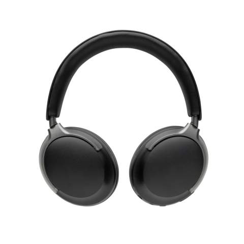 Casque sans fil ANC confortable et durable qui utilise la technologie BT5.3 pour une connexion ultra-fluide et une durée d'écoute extra-longue. Fabriqué avec du plastique recyclé certifié RCS (Recycled Claim Standard). Contenu recyclé total : 71 % sur la base du poids total de l'article. La certification RCS garantit une chaîne d'approvisionnement entièrement certifiée pour les matériaux recyclés. La conception des écouteurs au-dessus de l'oreille permet une expérience sonore parfaite. Conception pliable pour un rangement facile. La batterie lithium intégrée de 400 mah permet une autonomie de 20 heures et peut être entièrement rechargée en 2 heures. Distance de fonctionnement jusqu'à 10 mètres. Niveau ANC : 20 dB. Microphone inclus pour répondre aux appels téléphoniques. Câble de chargement en TPE recyclé certifié RCS inclus. Emballé dans un emballage FSC® mix.<br /><br />PVC free: true