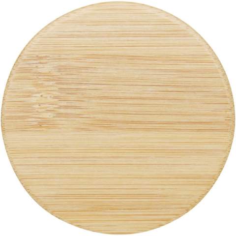 Round mirror made from bamboo for a natural and elegant touch. Delivered in a cotton pouch.