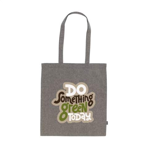 WoW! Sac shopping recyclé 100% en coton mélangé  (180 g/m²). Avec de longues anses. Certifié GRS. Ce coton est recyclé. Par conséquent, la couleur peut varier selon le produit.
