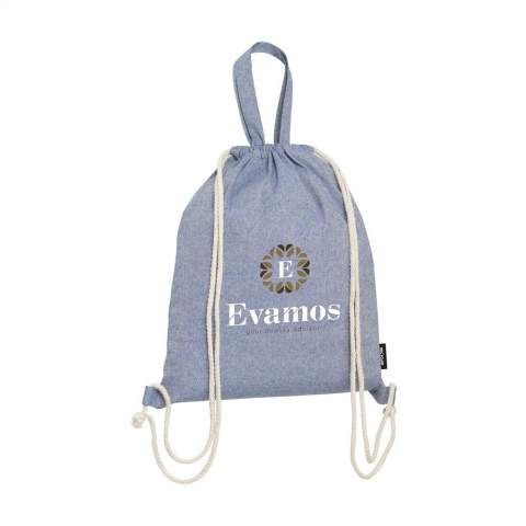 WoW! Rugzak van 80% gerecycled, gemêleerd katoen en 20% gerecycled polyester (180 g/m²). Met aanrijgkoorden en handige draaglussen. GRS-gecertificeerd. Totaal gereycled materiaal: 100%. Inhoud ca. 8 liter. Dit katoen is gerecycled. Hierdoor kan de kleur per product variëren.