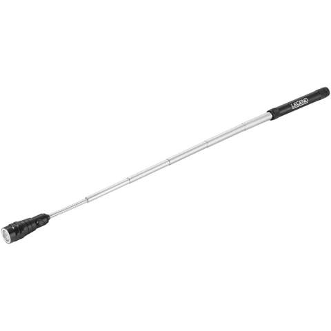 Outil avec antenne télescopique magnétique et lampe pour trouver de petits objets/pièces métalliques dans des endroits difficiles d'accès ou sombres. Présentation dans un coffret cadeau STAC.