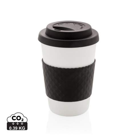 Stop single use! Bring your own cup and join the reuse revolution so you can contribute to a disposable free world. These lightweight and durable cups are perfectly suited to take your coffee on the go. 100 degree Celsius food safe approved. With silicone lid and sleeve. Dishwasher and microwave safe. Fits conveniently under most coffee machines. Content: 270ml.<br /><br />HoursHot: 2<br />HoursCold: 4