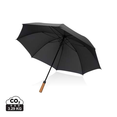 Parapluie tempête 30 pouces recyclé Tony avec poignée de luxe en bois d'acacias est durable et fiable. Il est composé d'une tige en métal et d'une baleine en fibre de verre. Avec fonction anti-tempête. Ouverture automatique et fermeture manuelle. De plus, le parapluie comporte un traceur AWARE™ qui valide l'utilisation de matériaux recyclés, ce qui en fait le meilleur choix. De plus, 2 % des recettes de chaque produit Aware™ vendu sont reversés à Water.org.<br /><br />UmbrellaMechanism: Ouvrir automatiquement, fermer manuellement<br />IsStormproof: true