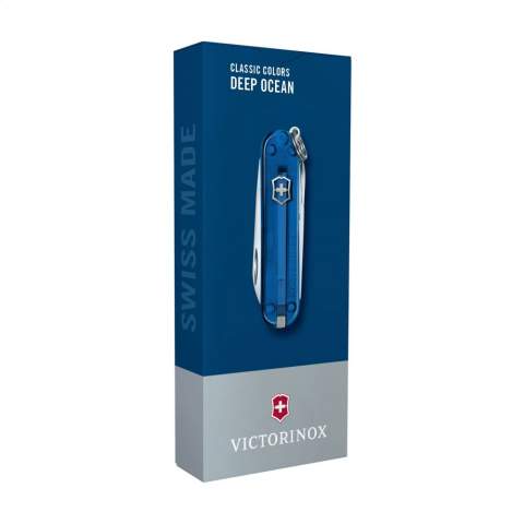 Original Swiss pocket knife from the Victorinox Officer's line: with ABS handle, connecting plates made from hard-anodised aluminium and tools made of 100% recycled steel. 5-pieces with 7 functions: knife, file with screwdriver, scissors, keyring, tweezers and toothpick. Includes instruction manual and lifetime warranty on material and manufacturing defects. Victorinox knives are a worldwide symbol for reliability, functionality and perfection. Please note local rules may apply regarding the possession and/or carrying of knives or multitools in public. Each item is individually boxed.