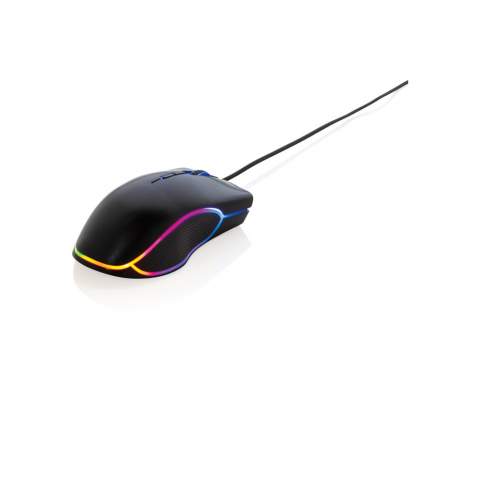 Become a gaming hero with this ergonomic design RGB gaming mouse. The high precision mouse has an optical resolution up to 7200 DPI.   With 6 buttons and scroll button. With integrated RGB lights that can be set in 13 different modes.  Durable 160 cm wear proof woven cable for extra long lasting usage. The mouse is plug and play so no need to install a driver. Made from ABS material. Compatible with Windows 2000/XP/Vista/Windows 7, 8 & 10/Linux/Mac. Item and cable are PVC free.<br /><br />PVC free: true