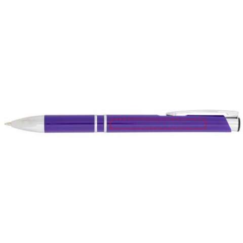 Ballpoint pen with click action mechanism.