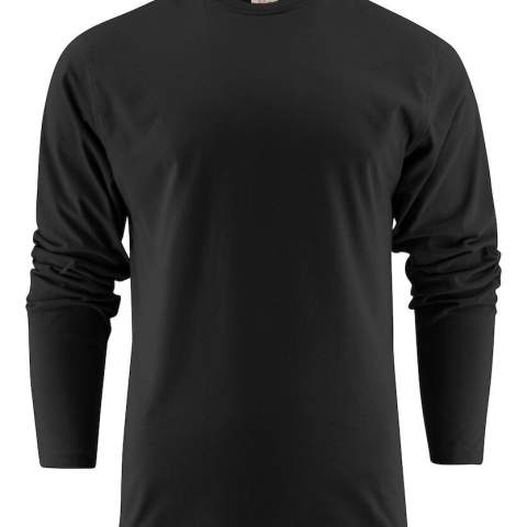 Moderne, aansluitende T-shirt met versterkte schoudernaden en dubbelgestikte halsopening. Elastaan in boord. Geribde nek in vier lagen. Aan de binnenzijde van de linkerzijnaad werd een zakje voorzien voor het innaaien van een waschip. Dit artikel wordt geleverd in biobased, composteerbare verpakking. Dit artikel bevat gecertificeerd organisch katoen en gecertificeerde gerecyclede materialen.  Oeko-Tex 100 certificeerd.