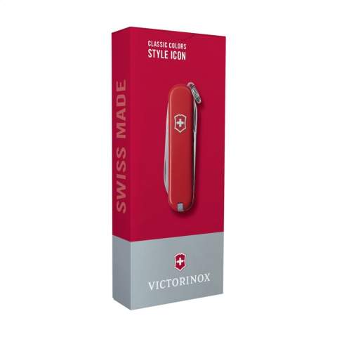 Original Swiss pocket knife from the Victorinox Officer's line: with ABS handle, connecting plates made from hard-anodised aluminium and tools made of 100% recycled steel. 5-pieces with 7 functions: knife, file with screwdriver, scissors, keyring, tweezers and toothpick. Includes instruction manual and lifetime warranty on material and manufacturing defects. Victorinox knives are a worldwide symbol for reliability, functionality and perfection. Please note local rules may apply regarding the possession and/or carrying of knives or multitools in public. Each item is individually boxed.