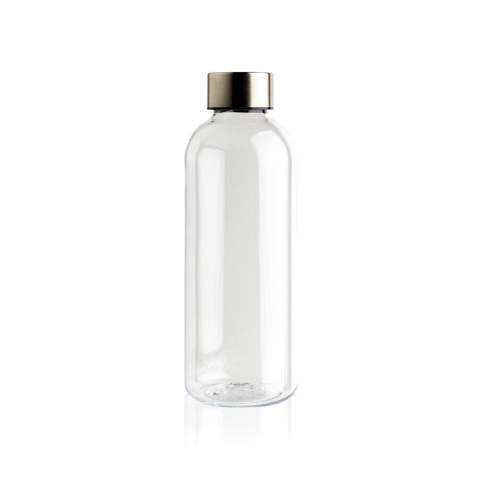 This leakproof water bottle combines style and functionality effortlessly together. With its capacity of 620ML you can keep yourself hydrated throughout the day. The screw on lid has a beautiful metallic finish and matching colour body. For cold water only. BPA free.