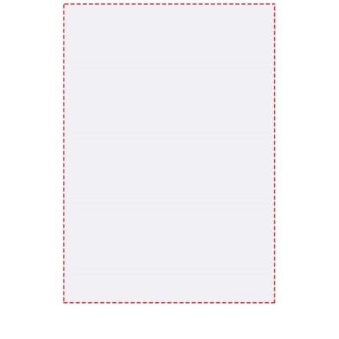 Bloc-notes Desk-Mate® A5 blanc avec des feuilles de papier vierge de 80 g/m². Marquage possible sur chaque feuille. 3 tailles disponibles  (25/50/100 feuilles).