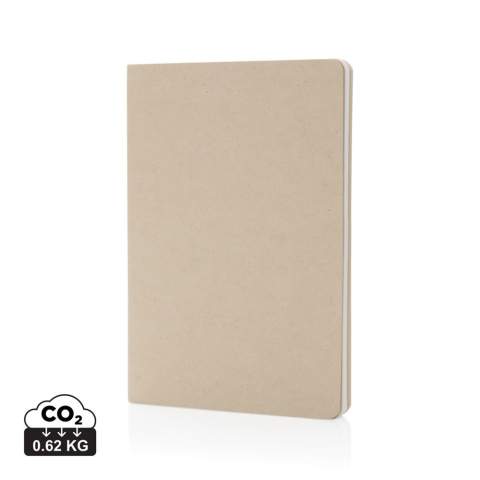 De Elowen A5 tree free notitieboek is perfect om je gedachten en inspiraties vast te leggen. De omslag is gemaakt van suikerrietpapier, terwijl de binnenpagina's een mix zijn van steen, bamboe en suikerrietpapier. Met 24 vellen/48 pagina's per papiersoort, elk met gelinieerde indelingen, biedt het voldoende ruimte voor je ideeën. Het notitieboek heeft zowel witte als bruine pagina's en wordt geleverd in een zachte kaft, verpakt in een FSC® kraft sleeve. Variaties kunnen voorkomen in kleur, textuur en krulling van de omslag. Dit wordt veroorzaakt door de natuurlijke eigenschappen van het suikerriet materiaal.<br /><br />NotebookFormat: A5<br />NumberOfPages: 144<br />PaperRulingLayout: Gelinieerde pagina's