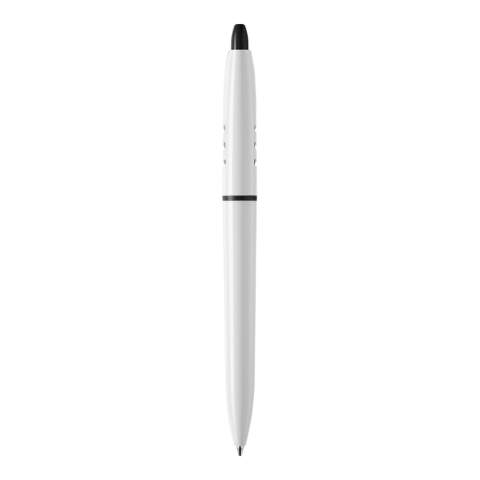 The S30 ball pen in hardcolour is a white pen with coloured details. It includes a pusher mechanism and a blue writing X20 refill. The pen is made of ABS and is Made in Europe. From orders of 5.000 pieces, you can choose your own colour combination.