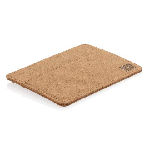 Beautifully made from natural cork and with secure RFID protection. The RFID-blocking material protects against identity theft and electronic pickpocketing. Including 3 easy access card slots which can hold up to 6 cards.