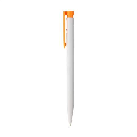 WoW! Stylo à bille à encre bleue, fabriqué à 85 % d'ABS recyclé post-consommation provenant d'appareils électroménagers. Le plastique recyclé est trié et transformé en une nouvelle matière première manufacturable. Ce stylo est imprimé en standard avec le symbole de recyclage.