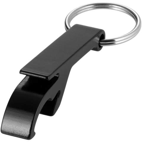 Pouvoir ouvrir une bouteille ou une canette n'importe quand et n'importe où tout en faisant la promotion d'une marque de manière sophistiquée, le porte-clés ouvre-bouteille et ouvre-boîte Tao est l'accessoire idéal. Le porte-clés est fabriqué en aluminium, ce qui le rend solide et léger. Associé à la finition métallique, un logo imprimé sur le porte-clés le met encore plus en valeur. 