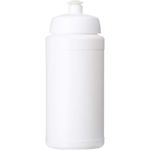 Single-walled sport bottle. Features a spill-proof lid with a push-pull spout. Volume capacity is 500 ml. Made in the UK and stocked in Europe.