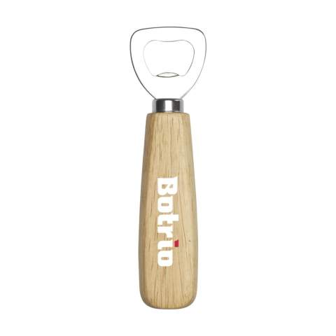 Ouvre-bouteille avec manche en bois de hêtre. Conçu pour être facile à utiliser.