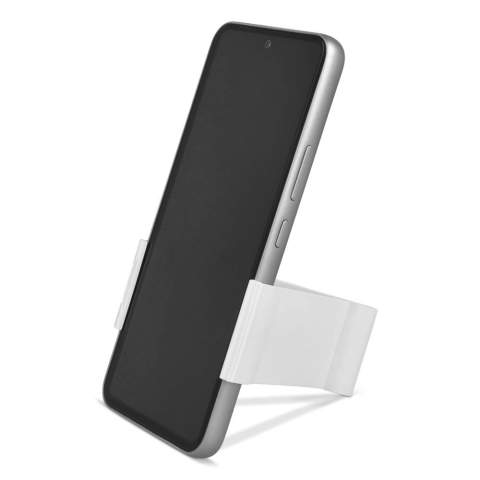 Ce support compact pour téléphone portable est doté d'un clip robuste pour une bonne prise en main, que ce soit à l'horizontale ou à la verticale. Fabriqué en ABS+PC recyclé, il est léger et facile à transporter. L'anneau intégré pour le porte-clés est encore plus pratique et vous permet d'avoir toujours un support à portée de main.
