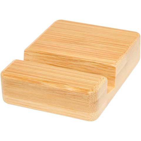 The Ebla phone stand is crafted from responsibly sourced bamboo, providing a stylish and more sustainable way to hold your phone. With its ergonomic viewing angle it ensures optimal comfort for video calls, browsing, or watching your favourite shows.