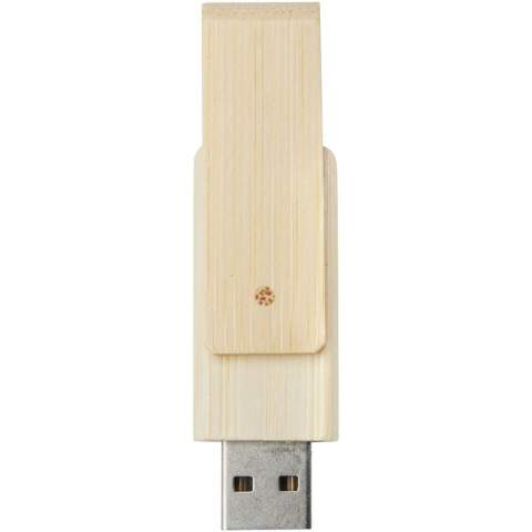 Rotate USB flashdrive van 16 GB van bamboe waarmee je gegevens kunt overbrengen naar een compatibele pc of MacBook. De behuizing is gemaakt van pure bamboe. USB-versie is 2.0 met een schrijfsnelheid van 3 MB/s en een leessnelheid van 10 MB/s.