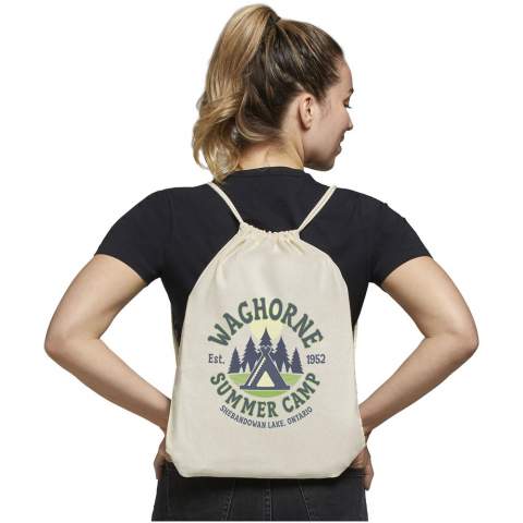 Whether gifted as a giveaway at an event, conference or to take to the gym, the Oregon drawstring bag is a good choice for holding lightweight items.The bag offers plenty of space for adding any small or big logos. The drawstring closure makes the bag easy to open and close and ideal to carry on the back or the shoulder.   