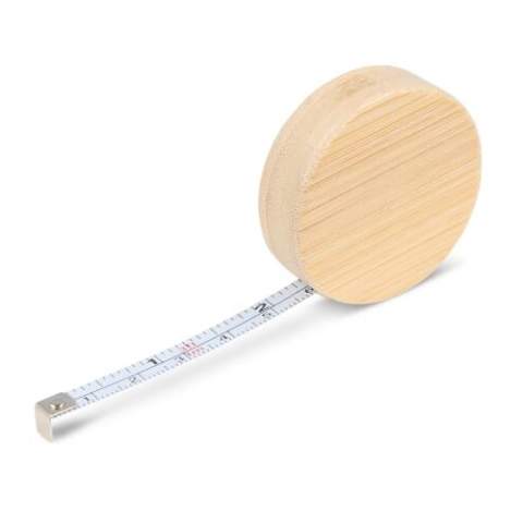 The bamboo tape measure is both functional and sustainable. With its bamboo casing, it's an eco-friendly choice for accurate measurements. This versatile tool offers convenience with a conscience, making it perfect for eco-conscious DIY enthusiasts.