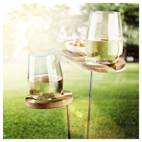 TopTaste design set de sous-bocks pour jardin. Enfoncez la partie métallique dans la terre afin que vos verres soit stables. Savourez vos soirées d’été dans votre jardin avec ce set. Livré sous boîte cadeau.