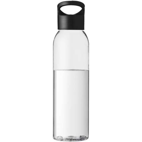 Die klare Sportflasche Sky colour-pop besteht aus Eastman Tritan™, wodurch sie BPA-frei, leicht, langlebig und stoßfest ist. Die Flasche ist einwandig und fasst 650 ml Flüssigkeit. Sie passt in die Seitentasche der meisten Rucksäcke und in die meisten Getränkehalter im Auto. Der drehbare Deckel lässt sich leicht öffnen und schließen und hat einen integrierten Tragegriff. 