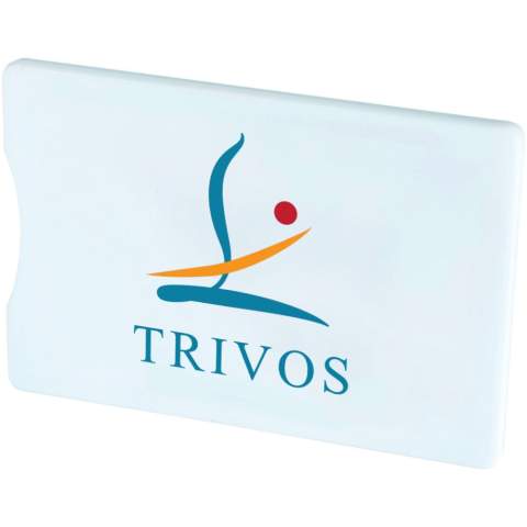 Deze RFID Credit Card beschermer is de perfecte oplossing tegen betalings- en identiteitsfraude, door middel van een electromagnetisch schild. De RFID kaarthouder is smal zodat je hem gemakkelijk in je portemonnee, handtas of broekzak kan bewaren. Beschikt over een groot decoratie-oppervlak.