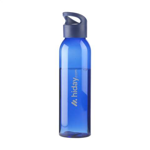 Luxuriöse, wiederverwendbare Wasserflasche aus PCTG SK-Kunststoff. Mit praktischem Schraubverschluss. Auslaufsicher. Nicht spülmaschinengeeignet. Fassungsvermögen 650 ml.