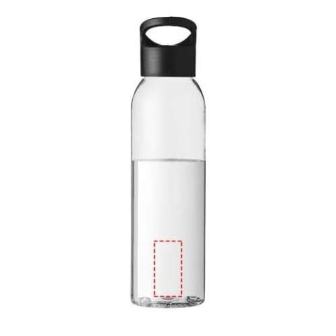 Die klare Sportflasche Sky colour-pop besteht aus Eastman Tritan™, wodurch sie BPA-frei, leicht, langlebig und stoßfest ist. Die Flasche ist einwandig und fasst 650 ml Flüssigkeit. Sie passt in die Seitentasche der meisten Rucksäcke und in die meisten Getränkehalter im Auto. Der drehbare Deckel lässt sich leicht öffnen und schließen und hat einen integrierten Tragegriff. 