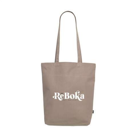 WoW! Winkeltas met lange hengsels. Deze tas is gemaakt van een extra zware kwaliteit gerecycled katoenen canvas (260 g/m²). GRS-gecertificeerd. Totaal gerecycled materiaal: 92%. Inhoud ca. 15 liter.