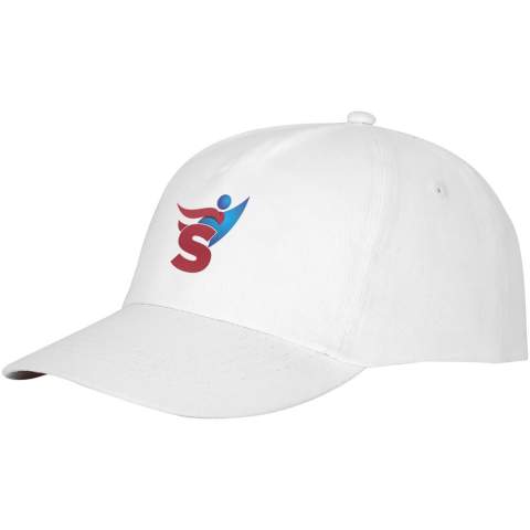 La casquette Feniks à 5 panneaux est dotée d'œillets brodés pour une meilleure ventilation, ce qui vous permet de rester au frais pendant toute activité. Avec un tour de tête de 58 cm, elle s'adapte confortablement à toutes les tailles de tête. La fermeture auto-agrippante en tissu permet des ajustements faciles et sûrs. Fabriquée en coton sergé de 175 g/m², la casquette Feniks allie durabilité et sensation de douceur et de respirabilité.