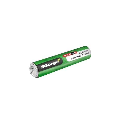 Rolle Topdrop mit rundum 4c-Euroskala bedruckte Banderole