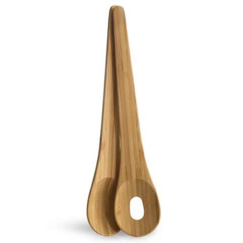 These bamboo salad servers are designed by Anton Björsing. They are 32 cm long, so they work well with all sizes of salad bowls and serving dishes. Bamboo has good antibacterial properties.
