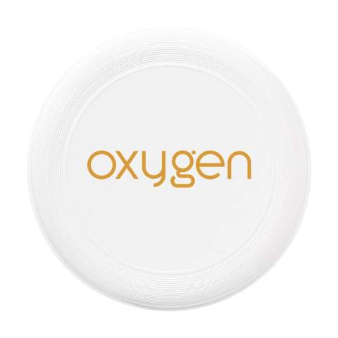 WoW! Frisbee aus 100% recyceltem PP aus Elektronik- und Haushaltsgeräteabfällen. Stapelbar. Made in Holland.
