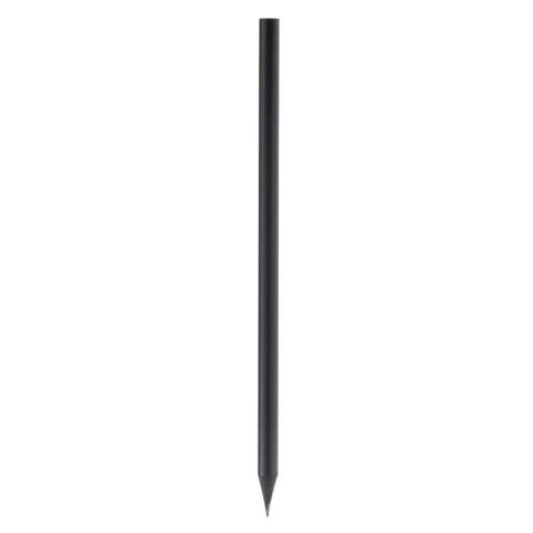 Black round pencil. Sharpened.