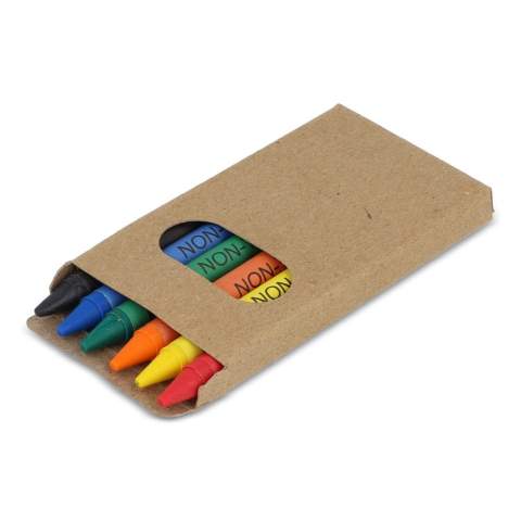 Cette boîte de bricolage compacte comprend 6 crayons de cire, parfaits pour les projets créatifs en déplacement. Un choix simple et pratique pour les activités artistiques.