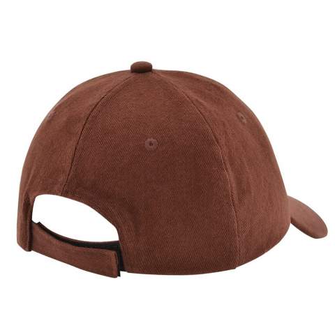Fun during any family day or any other event. Have everyone wearing the same brushed promo cap with the family name on the front. Ideal to combine with the adults brushed promo cap (Article 1934). With 5 panels and adjustable Velcro closure.