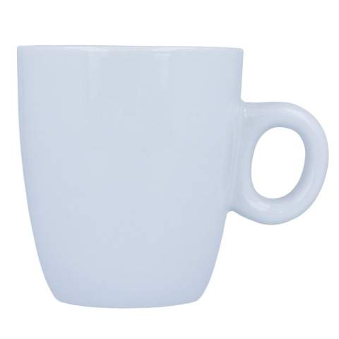 Mug en porcelaine haute qualité de forme conique. Idéal pour dosettes et autres machines à café.
