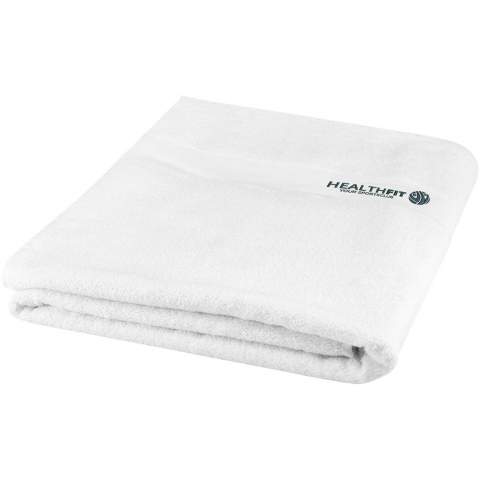 High quality and sustainable 550 g/m² towel that is delightfully thick, silky, and super soft to the skin. This item is certified STANDARD 100 by OEKO-TEX®. It guarantees that the textile product has been manufactured using sustainable processes under environmentally friendly and socially responsible working conditions and is free from harmful chemicals or synthetic materials. Available in a variety of beautiful colours to refine any home or hotel bathroom. The towel is dyed with a waterless dyeing process that reduces freshwater demand and prevents the large volumes of polluted water that are typical of water-based dyeing processes. Towel size: 100x180 cm. Made in Europe. 